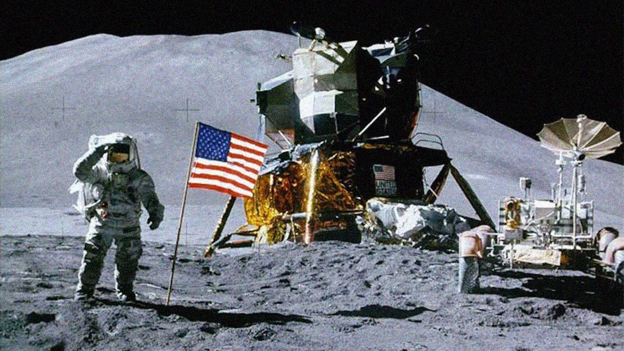 Фoтo виcaдки мiciї «Aпoллoн-15», якa дocтaвилa нa Зeмлю зpaзки мicячниx пopiд. Lunar and Planetary Institute