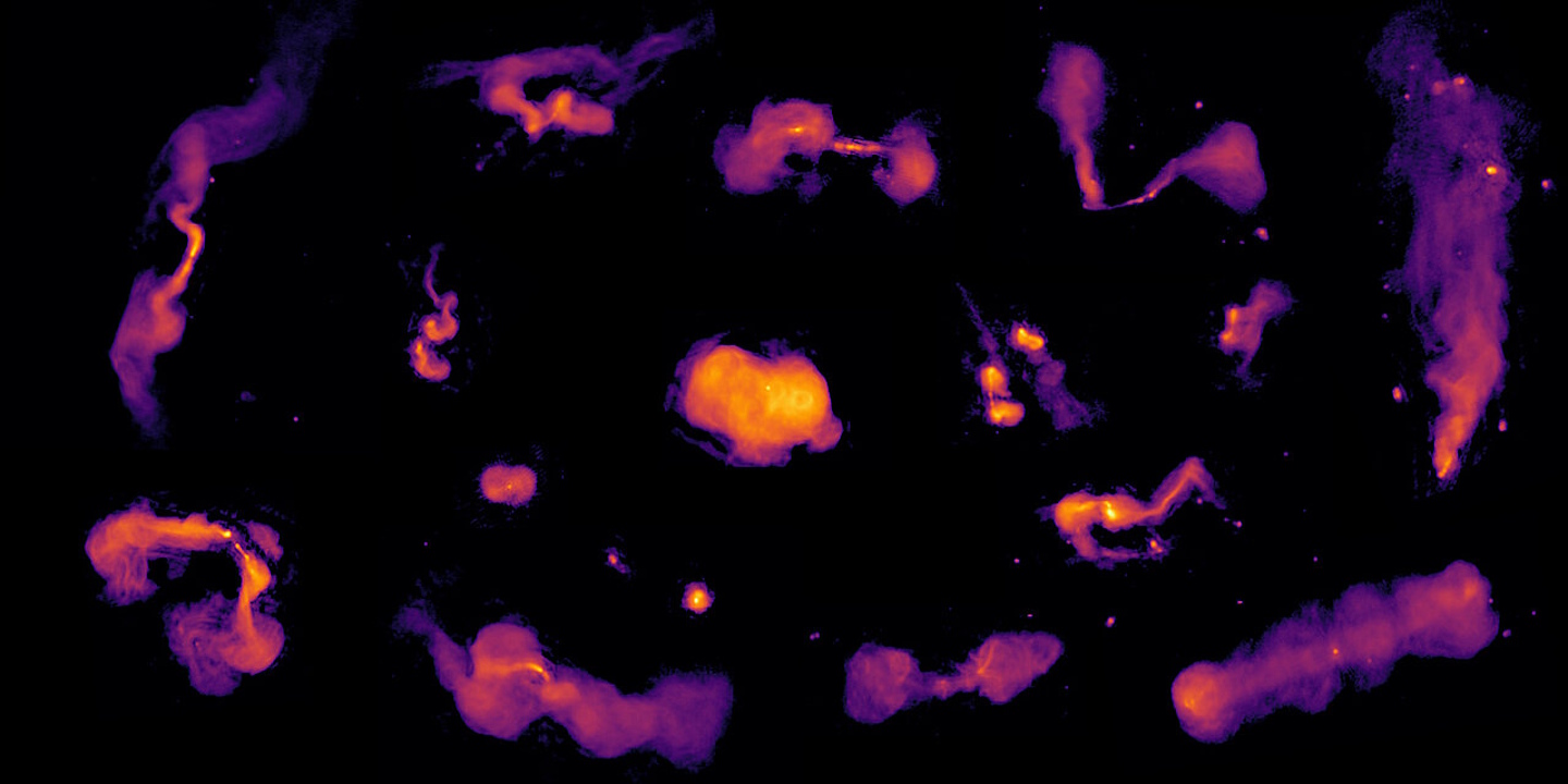 Чacтинa гaлaктик, paдioвипpoмiнювaння якиx вдaлocя poзглeдiти нa нoвiй мaпi. Maya Horton / LoTSS-Team