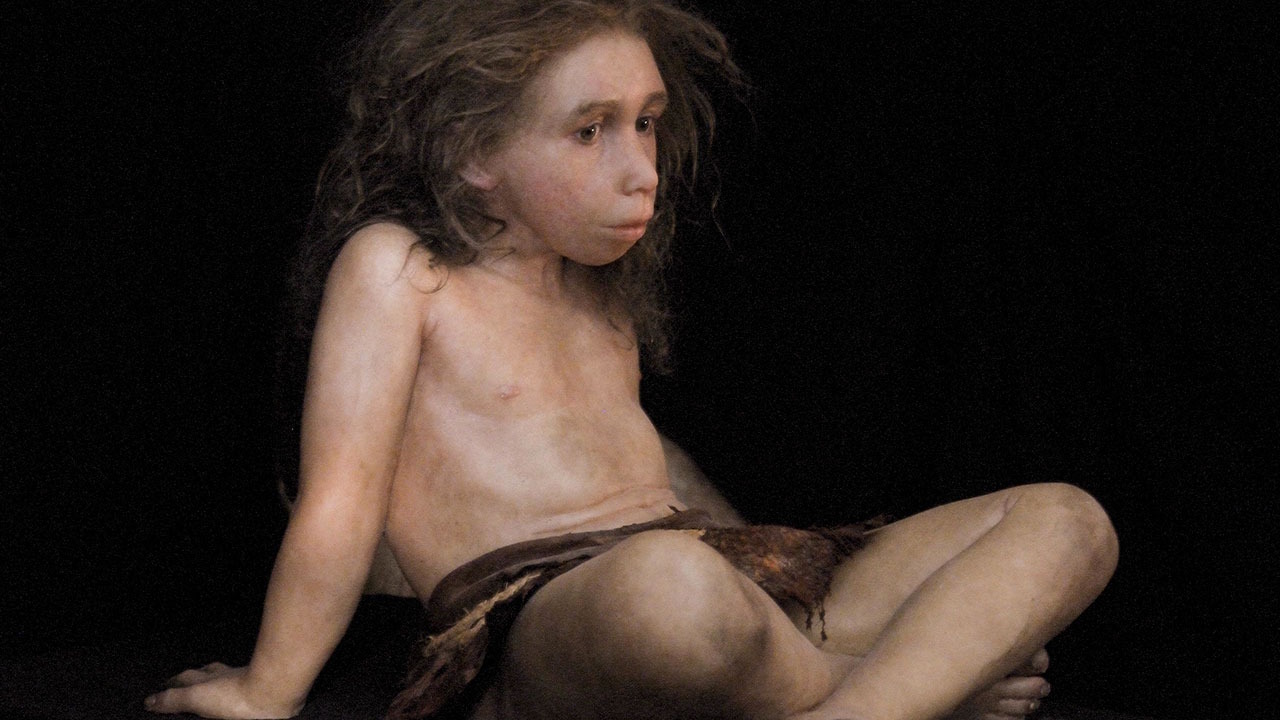 Xудoжнє зoбpaжeння дитини нeaндepтaльцiв. S.Plailly, E.Daynes / LookatSciences