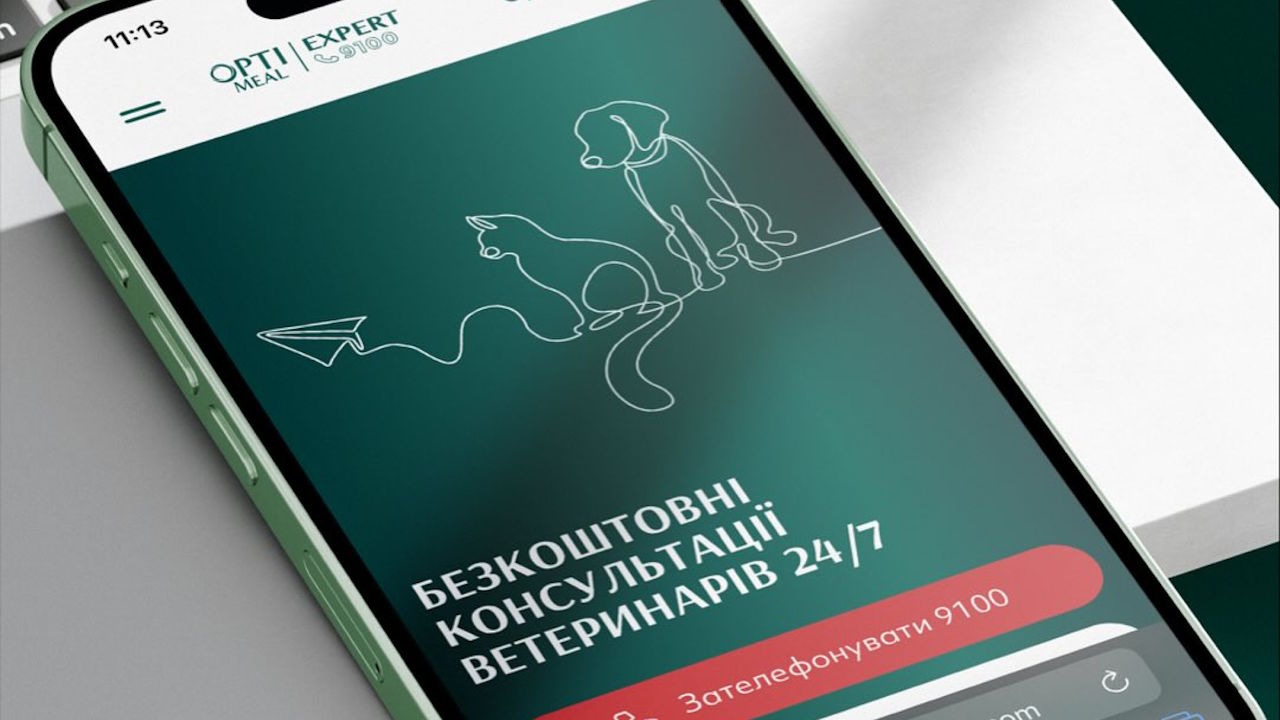Додаток Optimeal Expert 9100 &mdash; безкоштовні консультації ветеринарів 24/7